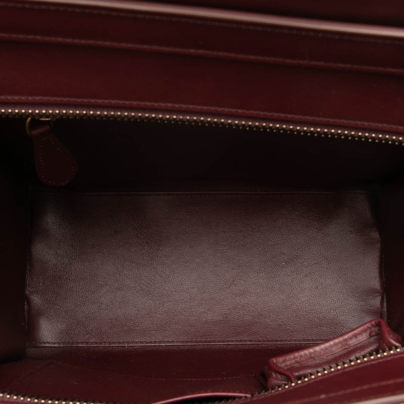 Micro Bicolor Calfskin Luggage Tote - Image 4