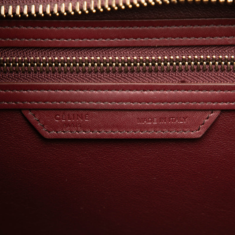 Micro Bicolor Calfskin Luggage Tote - Image 5