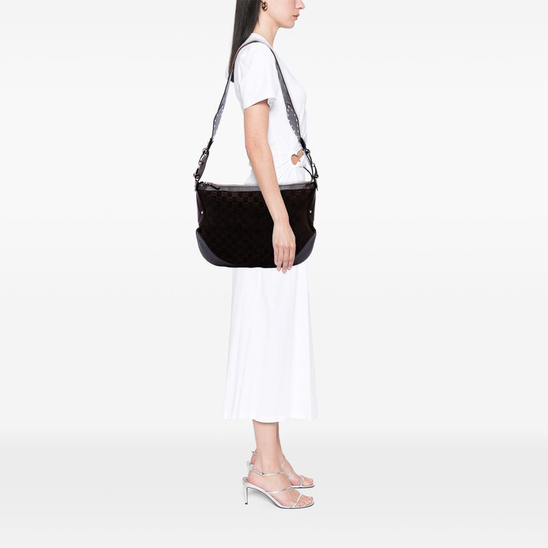 GG Suede Studded Pelham Crossbody - Image 6
