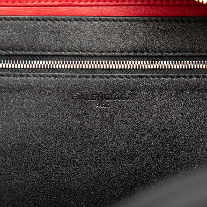 Medium Leather Triangle Duffle Bag - Image 5