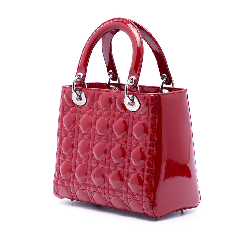 Medium Patent Cannage Lady Dior - Image 2