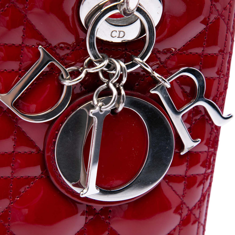 Medium Patent Cannage Lady Dior - Image 5