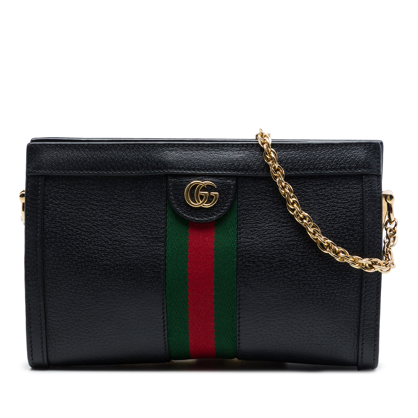 Small Calfskin Web Ophidia Chain Crossbody - Image 1