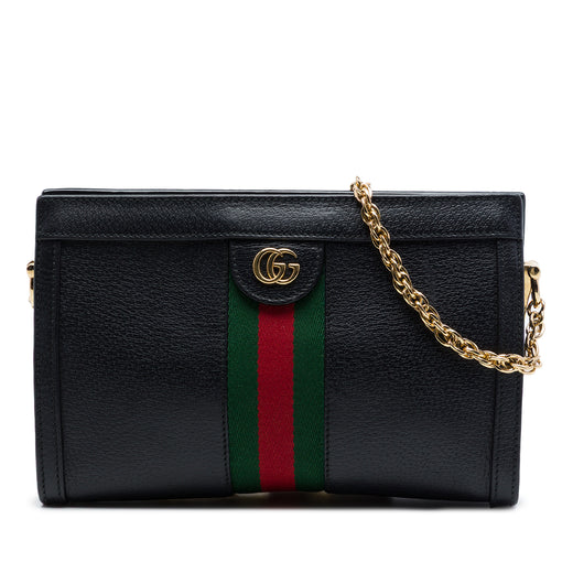 Small Calfskin Web Ophidia Chain Crossbody - Image 1