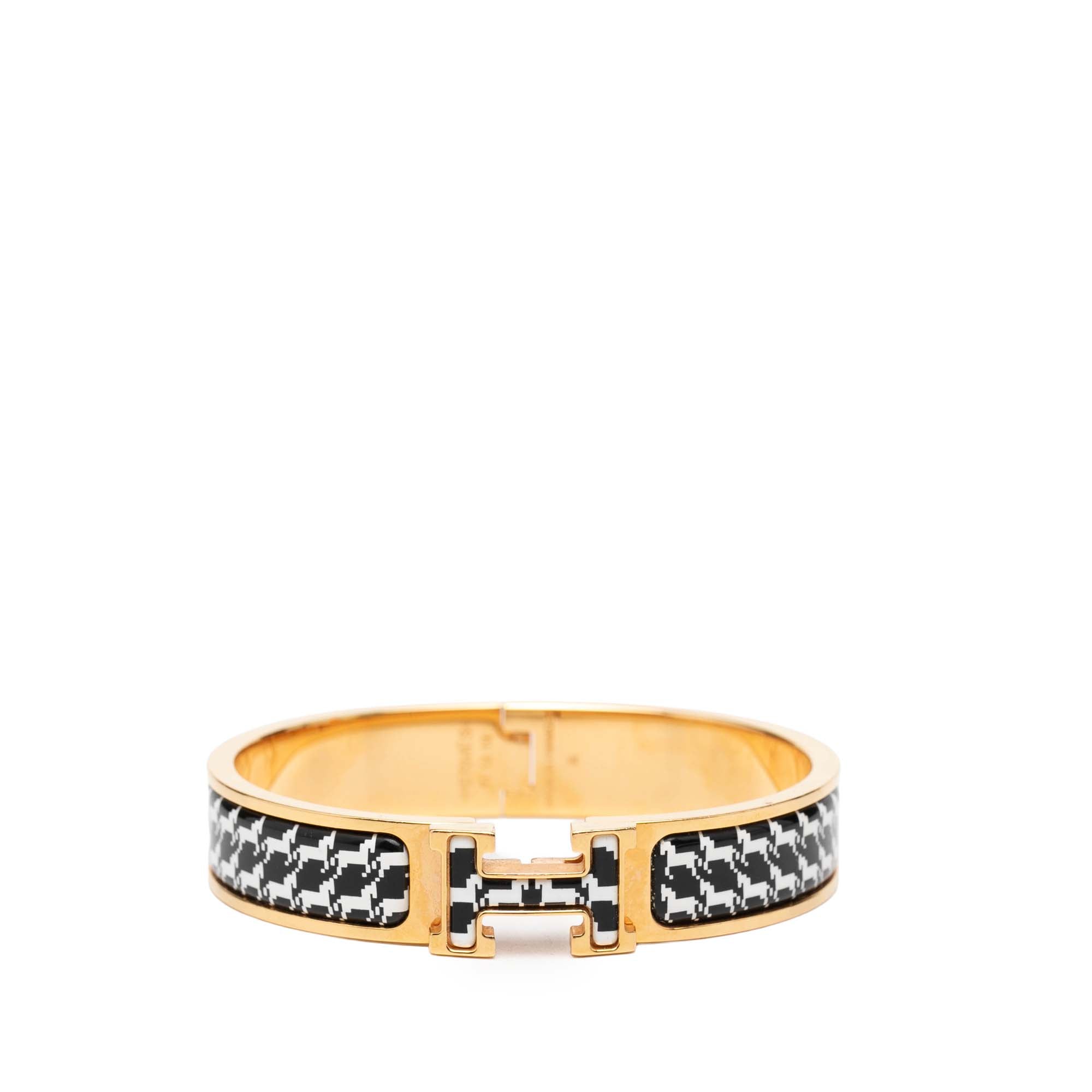 Narrow Enamel Cheval Pixel Clic H Bracelet PM - Image 1