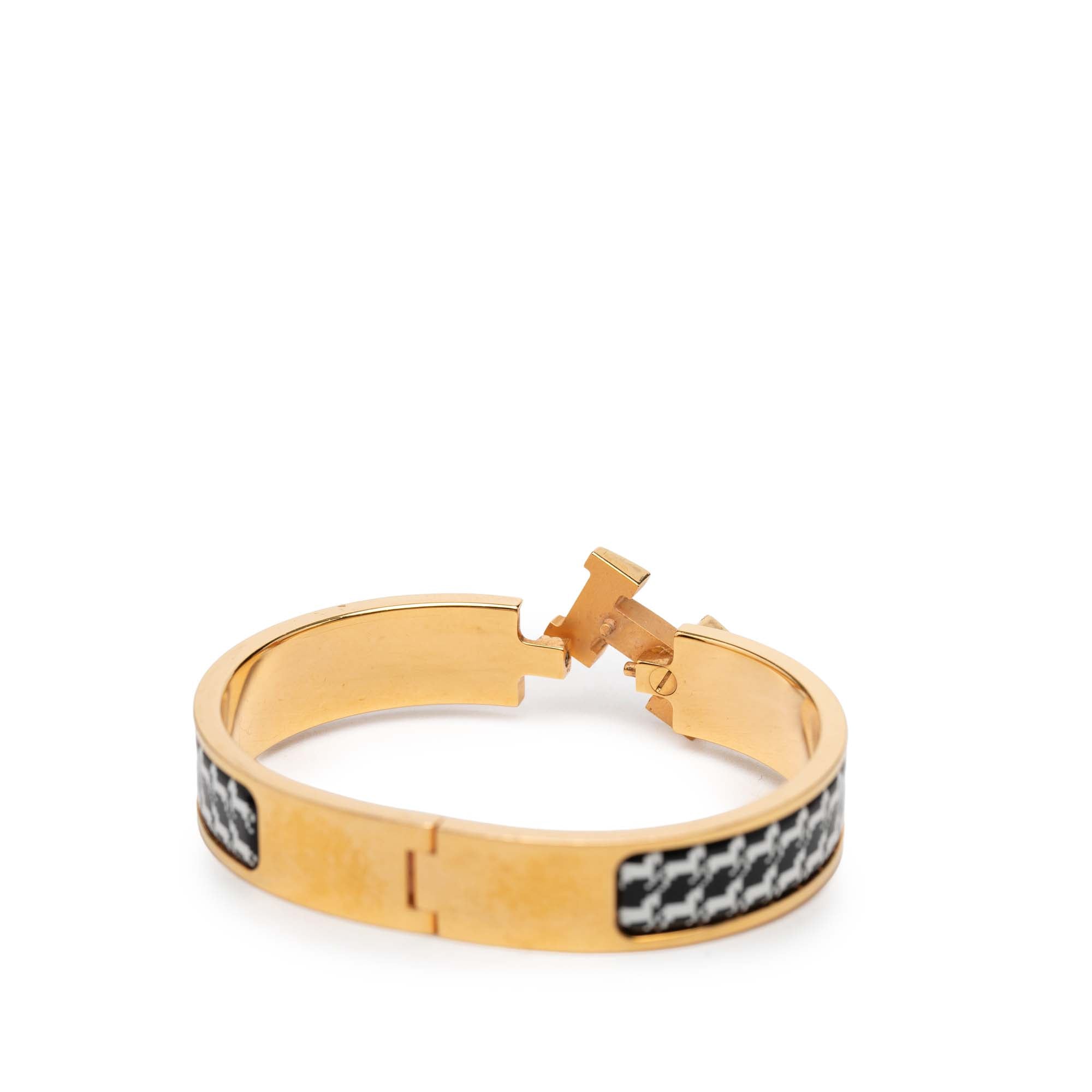 Narrow Enamel Cheval Pixel Clic H Bracelet PM - Image 5
