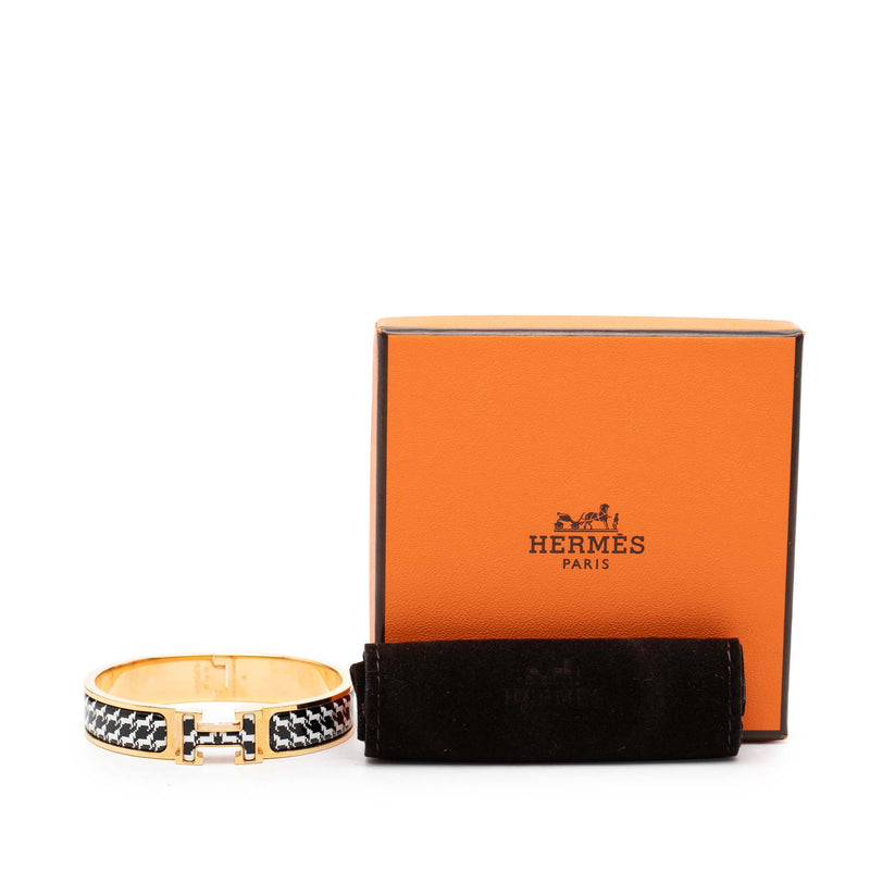 Narrow Enamel Cheval Pixel Clic H Bracelet PM - Image 6