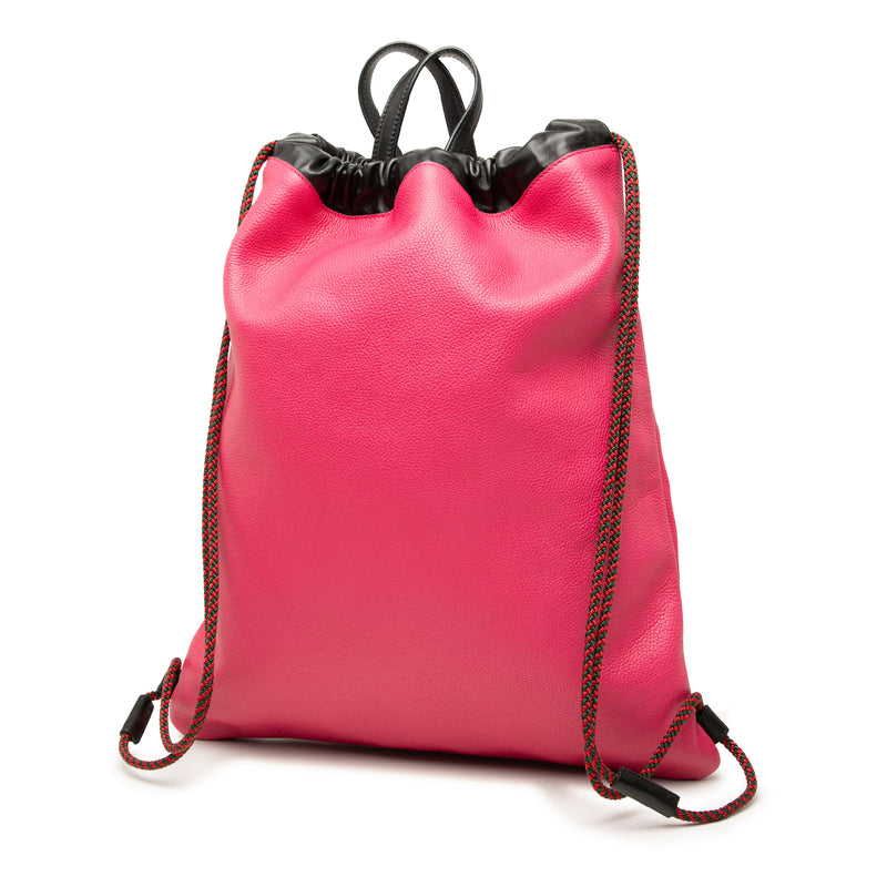 Leather Logo Drawstring Backpack - Image 2