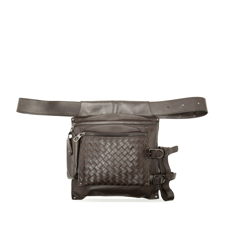 Intrecciato Trimmed Nappa Utility Belt Bag