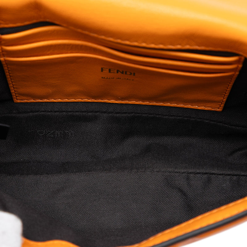 Mini Zucca Embossed Leather Baguette Satchel - Image 4