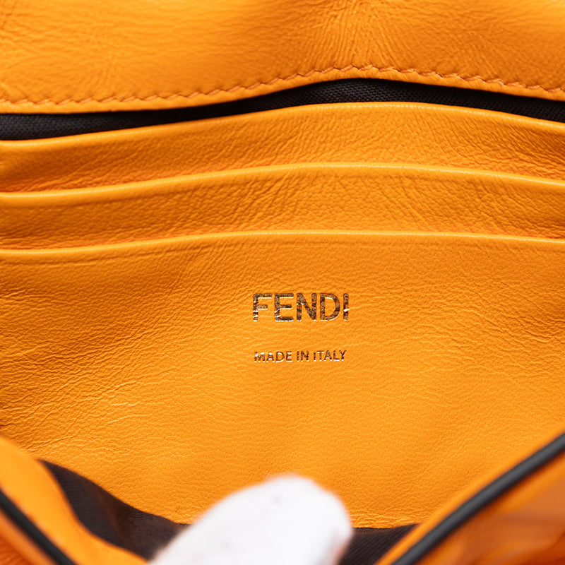 Mini Zucca Embossed Leather Baguette Satchel - Image 5