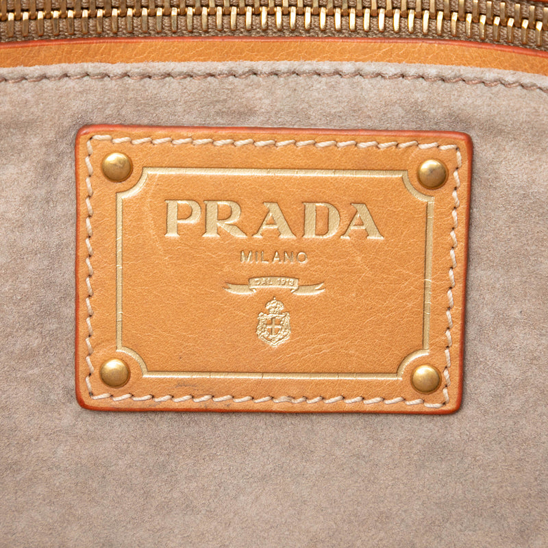 Large Canvas Canapa Righe Striped Satchel - Image 5