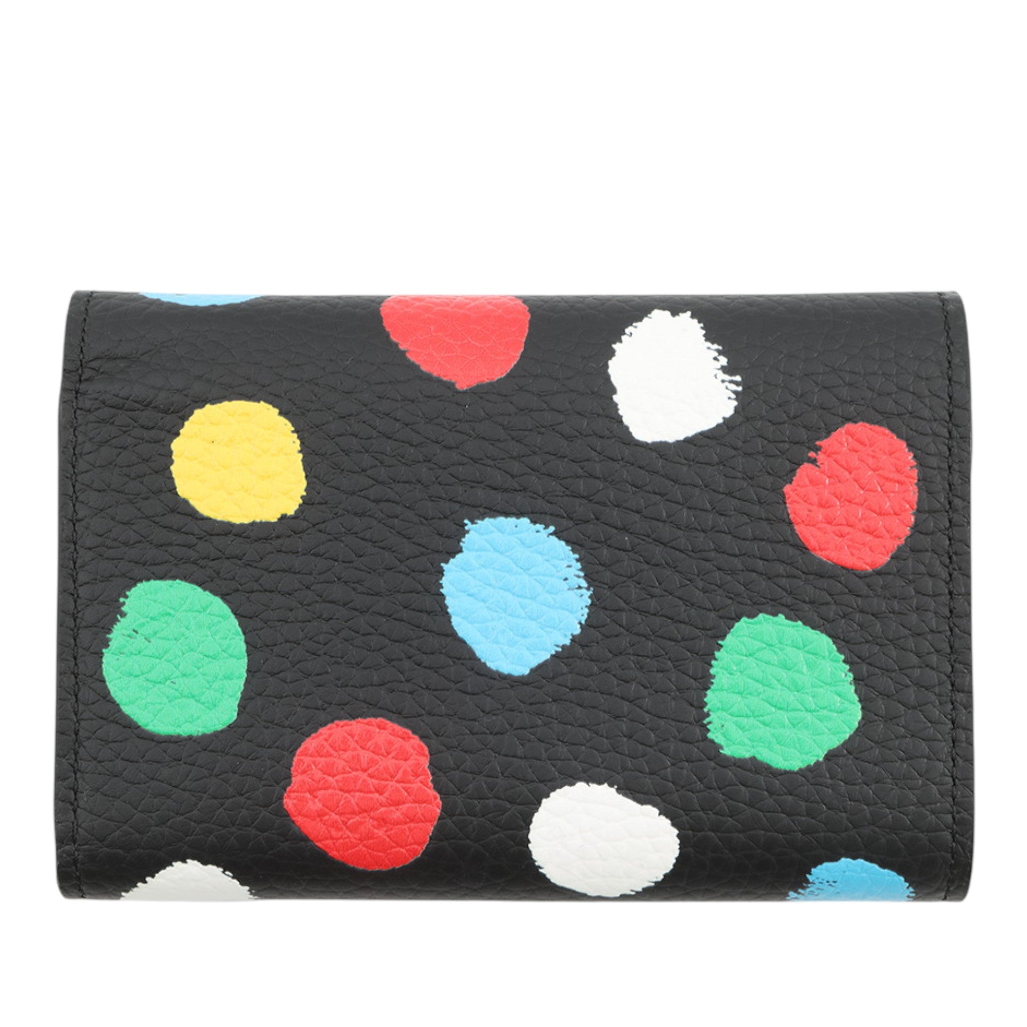 Yayoi Kusama Taurillon Capucines Compact Wallet - Image 2