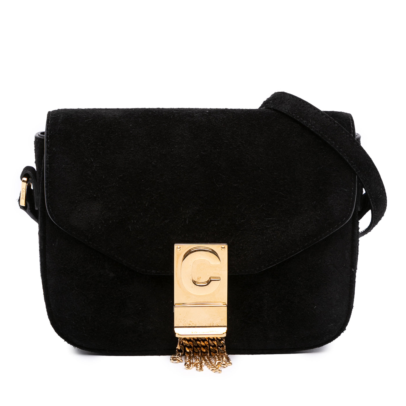 Small Suede Pampille C Bag - Image 1