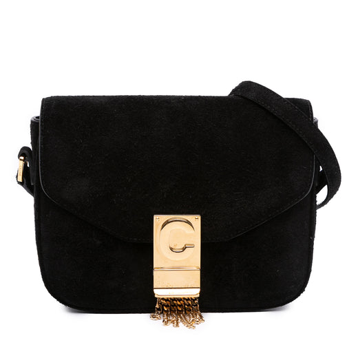 Small Suede Pampille C Bag - Image 1