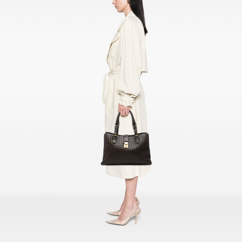Medium Nappa Intrecciato Roma Tote - Image 6