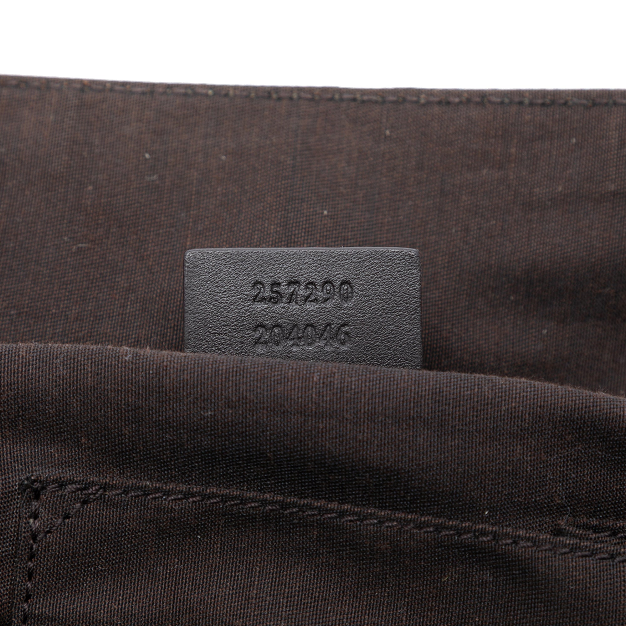 Embossed Leather Horsebit Full Moon Tote - Image 6