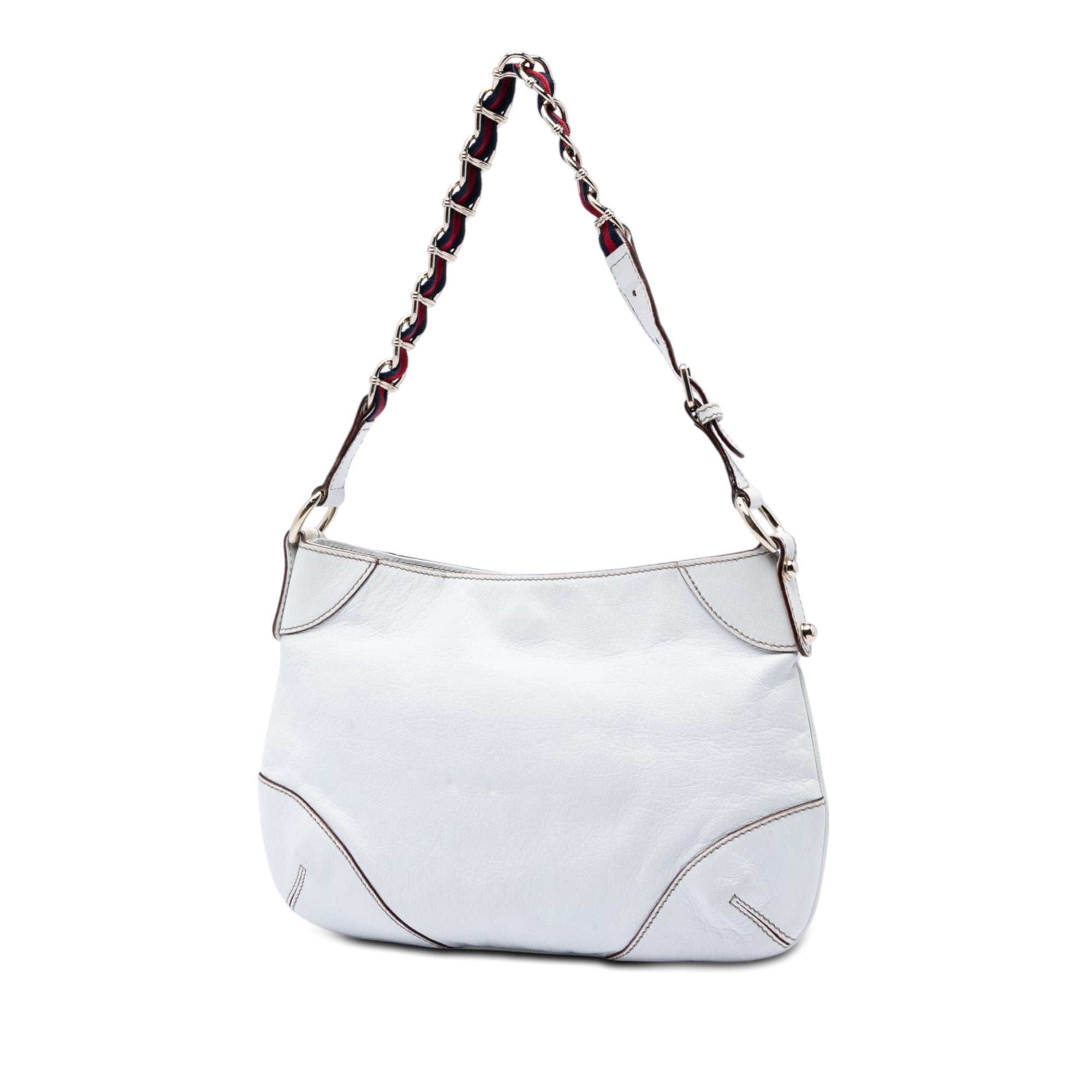 Calfskin Web Capri Ranch Kid Shoulder Bag - Image 2