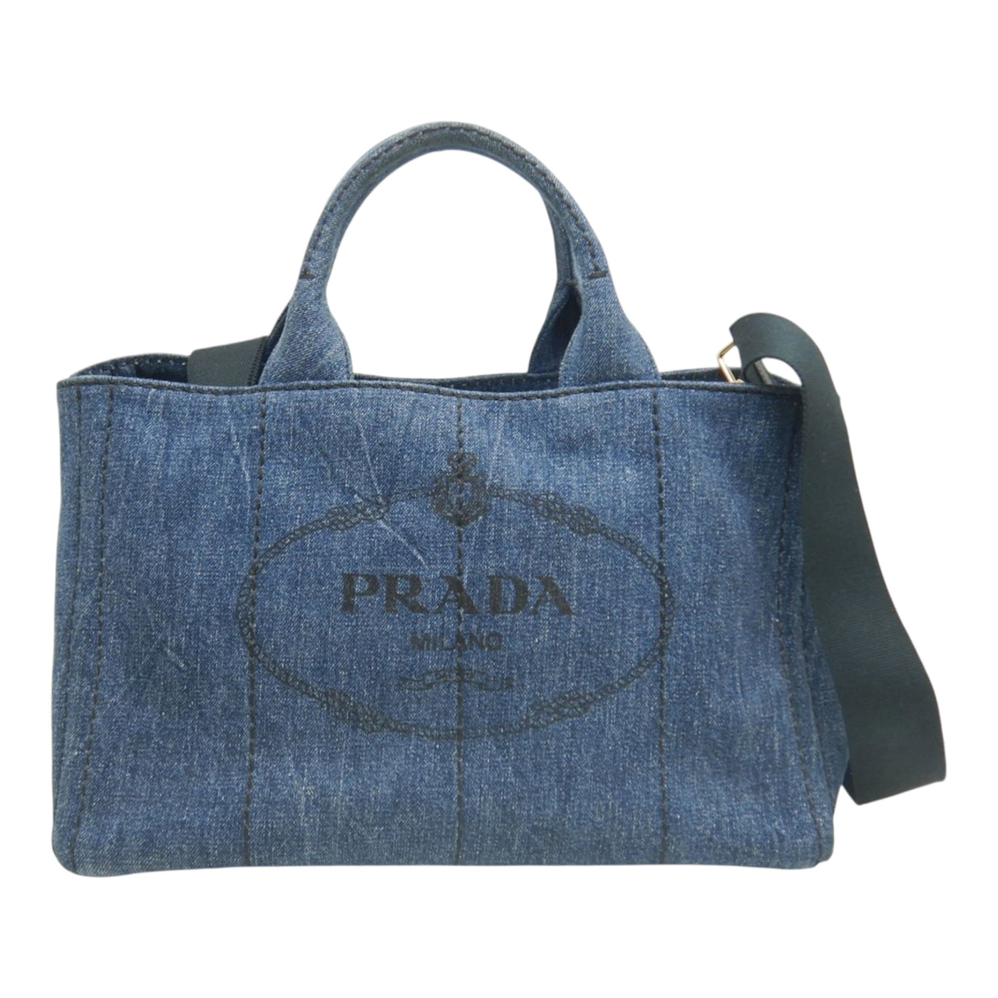 Denim Canapa Logo Satchel - Image 1