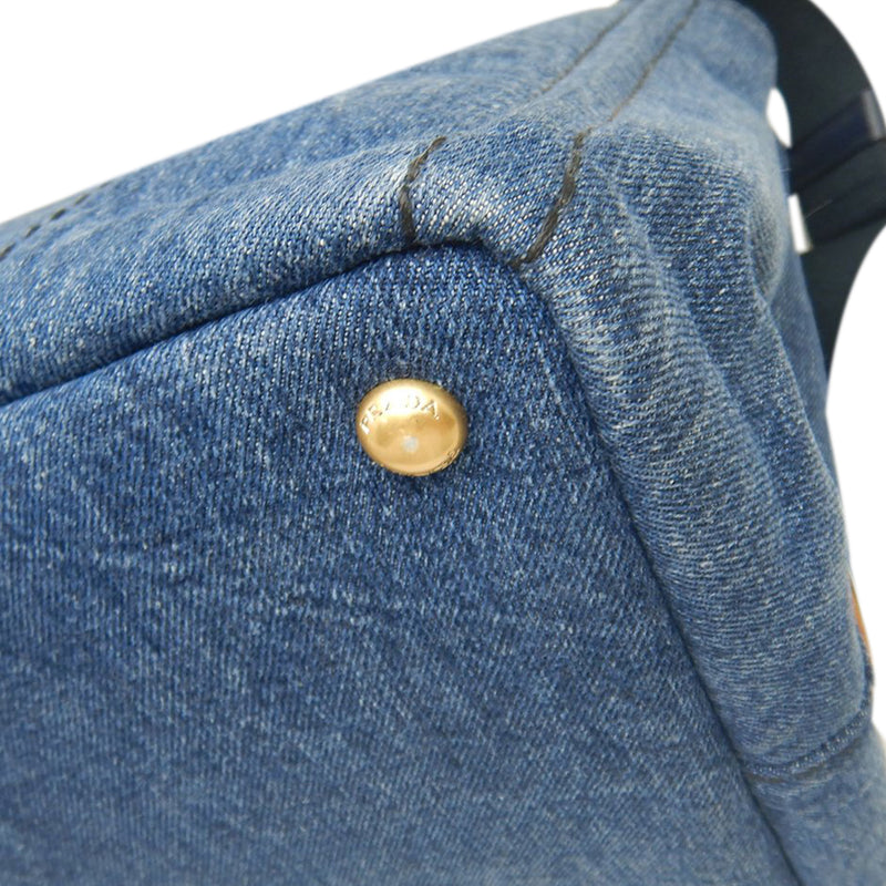 Denim Canapa Logo Satchel - Image 10