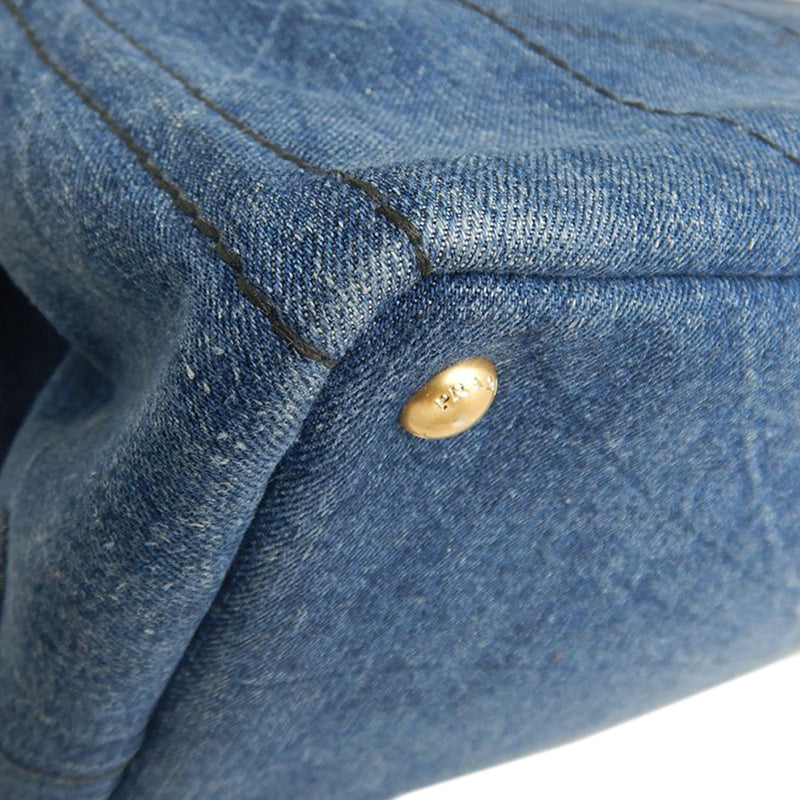 Denim Canapa Logo Satchel - Image 13