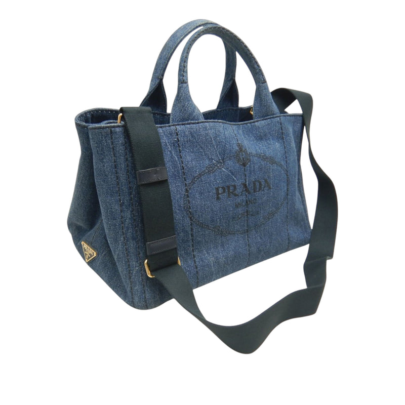 Denim Canapa Logo Satchel - Image 2
