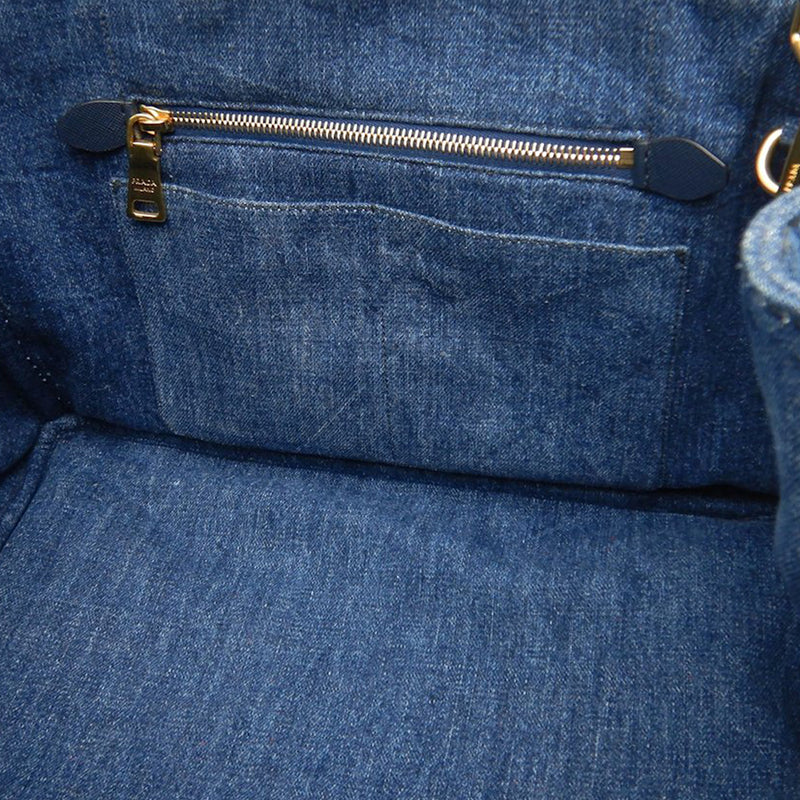 Denim Canapa Logo Satchel - Image 7