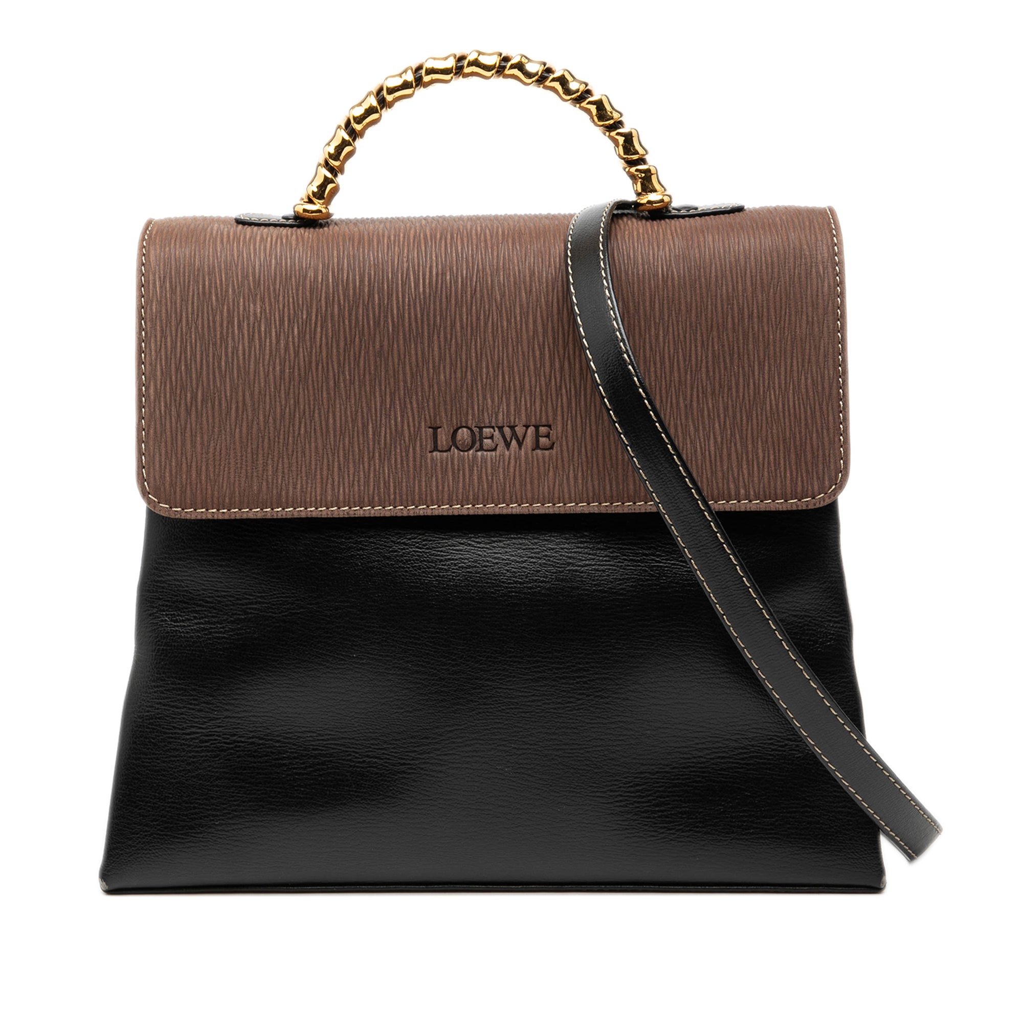 Leather Velazquez Twist Satchel - Image 1