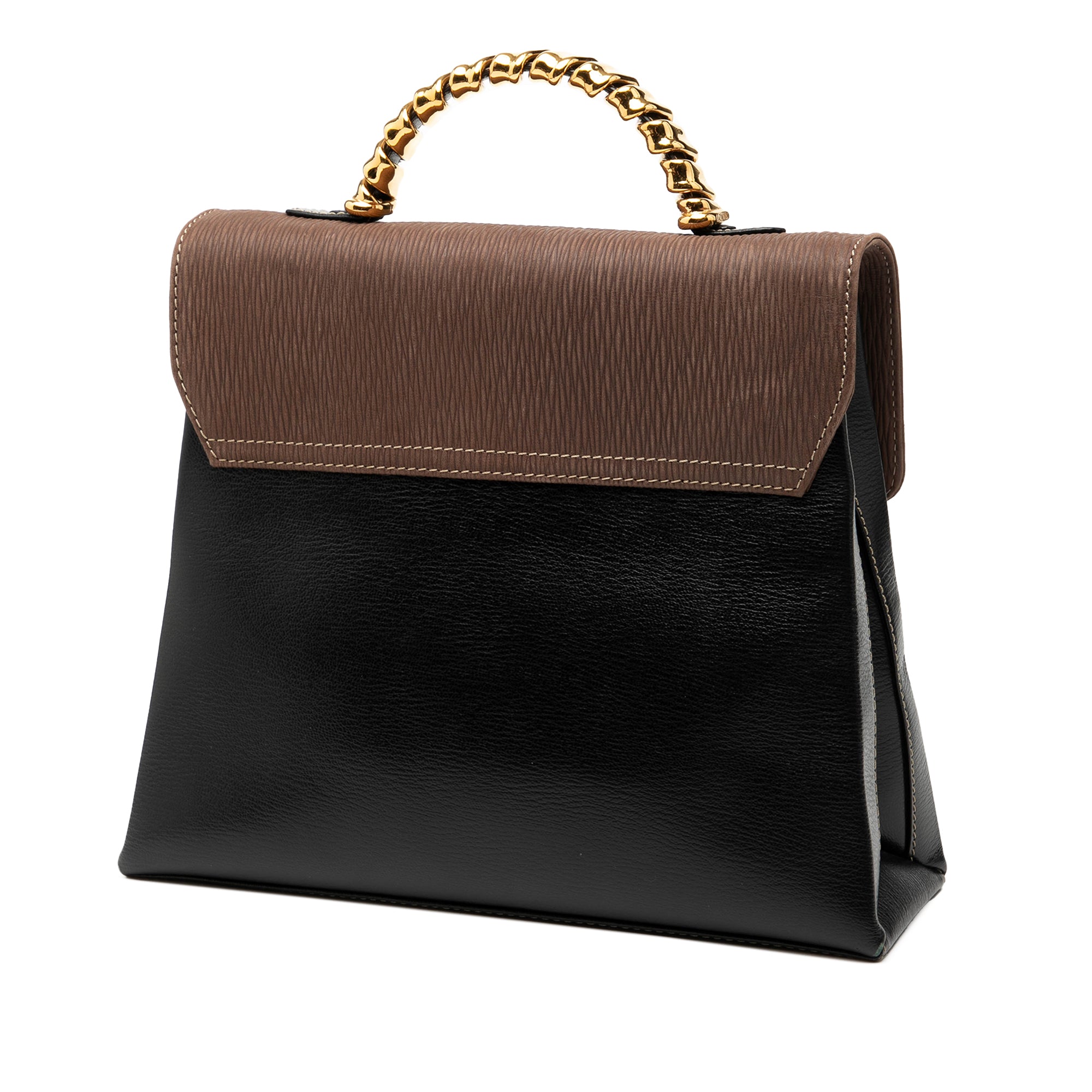 Leather Velazquez Twist Satchel - Image 2