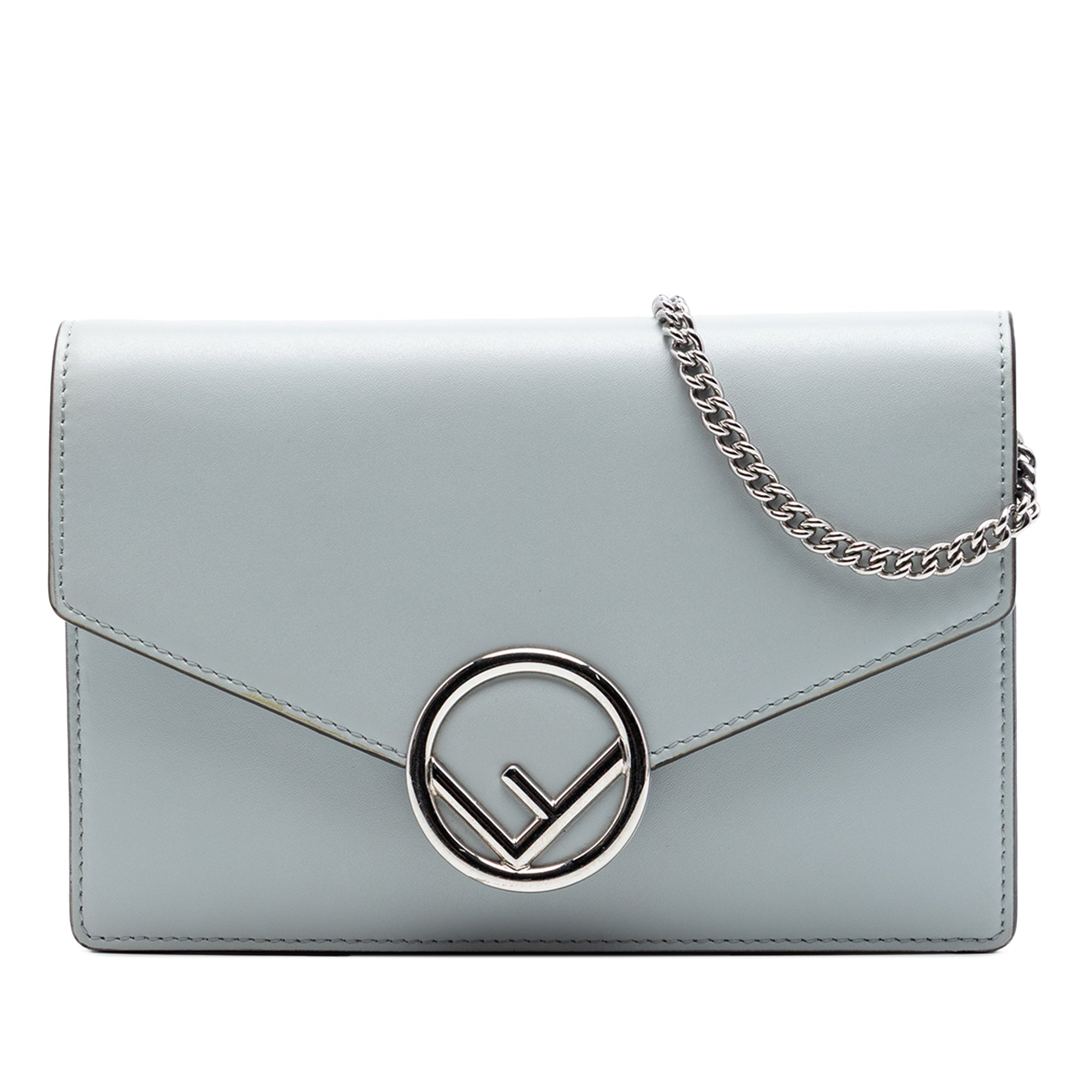 Leather F Is Fendi Envelope Wallet On Chain - Image 1
