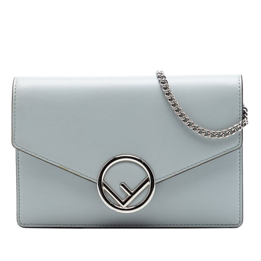 Leather F Is Fendi Envelope Wallet On Chain - Image 1