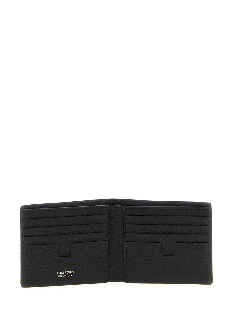 Tom Ford Hammered Leather Wallet — Black