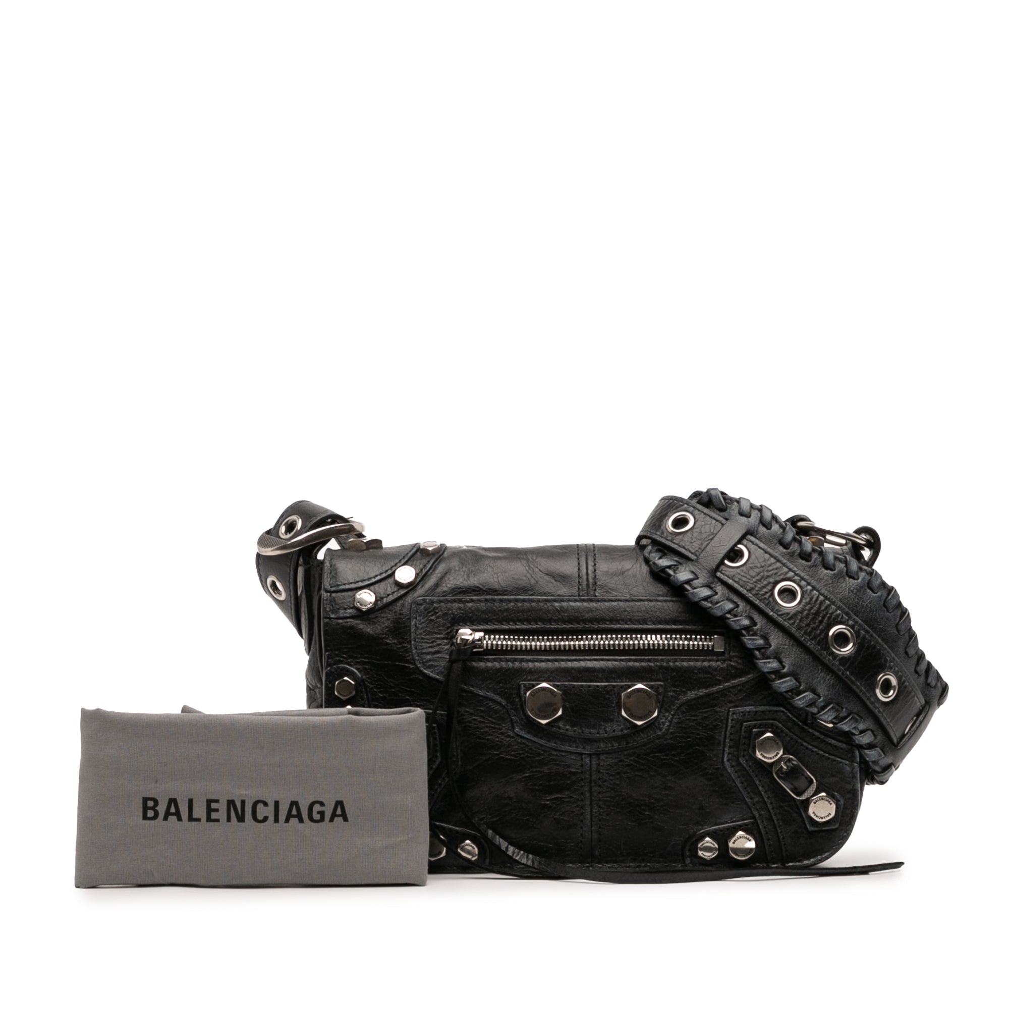 XS Lambskin Motocross Le Cagole Flap Crossbody - Image 12