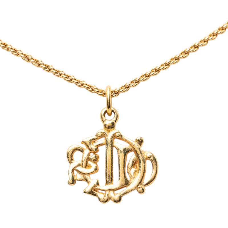 Gold Plated Logo Pendant Necklace - Image 2