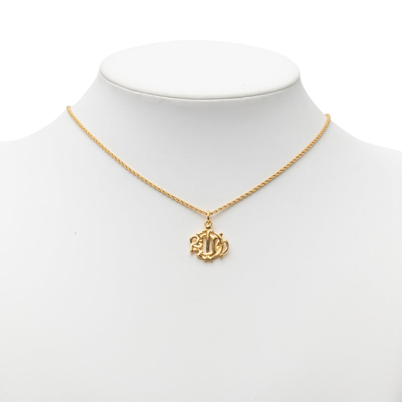 Gold Plated Logo Pendant Necklace - Image 6