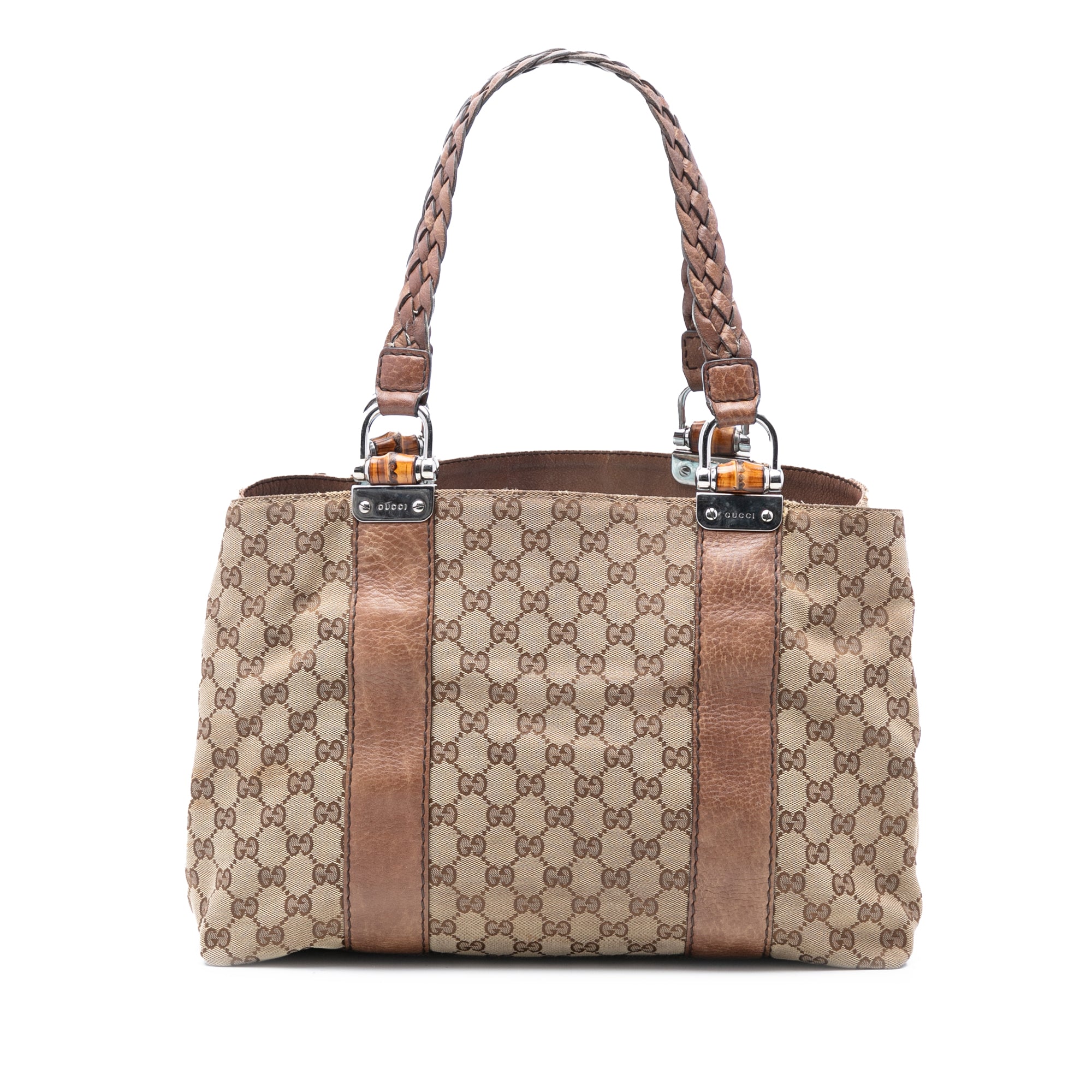 Medium GG Canvas Bamboo Libeccio Tote - Image 1