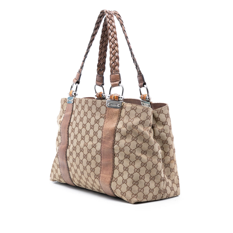 Medium GG Canvas Bamboo Libeccio Tote - Image 2