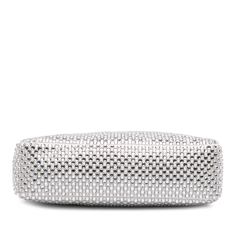Mini Satin Crystal Re-Edition 2000 Shoulder Bag - Image 3