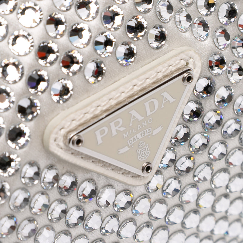 Mini Satin Crystal Re-Edition 2000 Shoulder Bag - Image 7