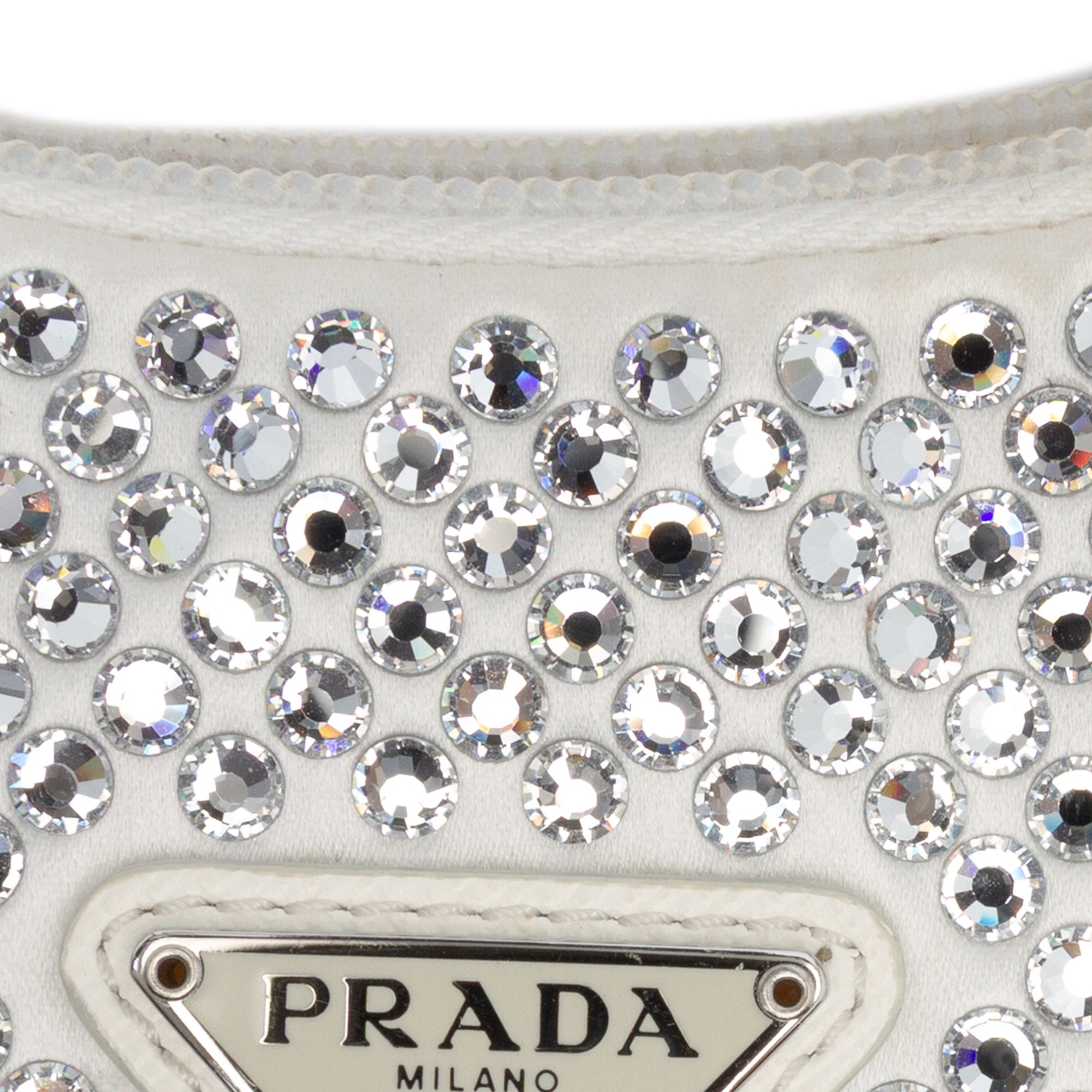 Mini Satin Crystal Re-Edition 2000 Shoulder Bag - Image 8