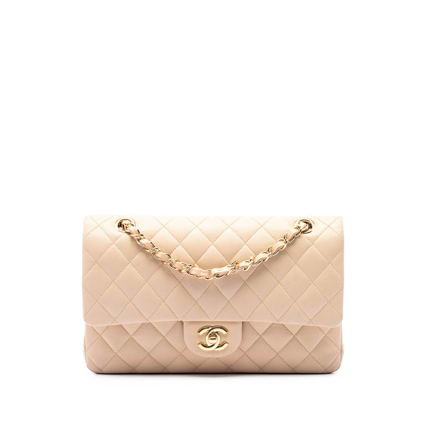 Medium Classic Lambskin Double Flap - Image 1