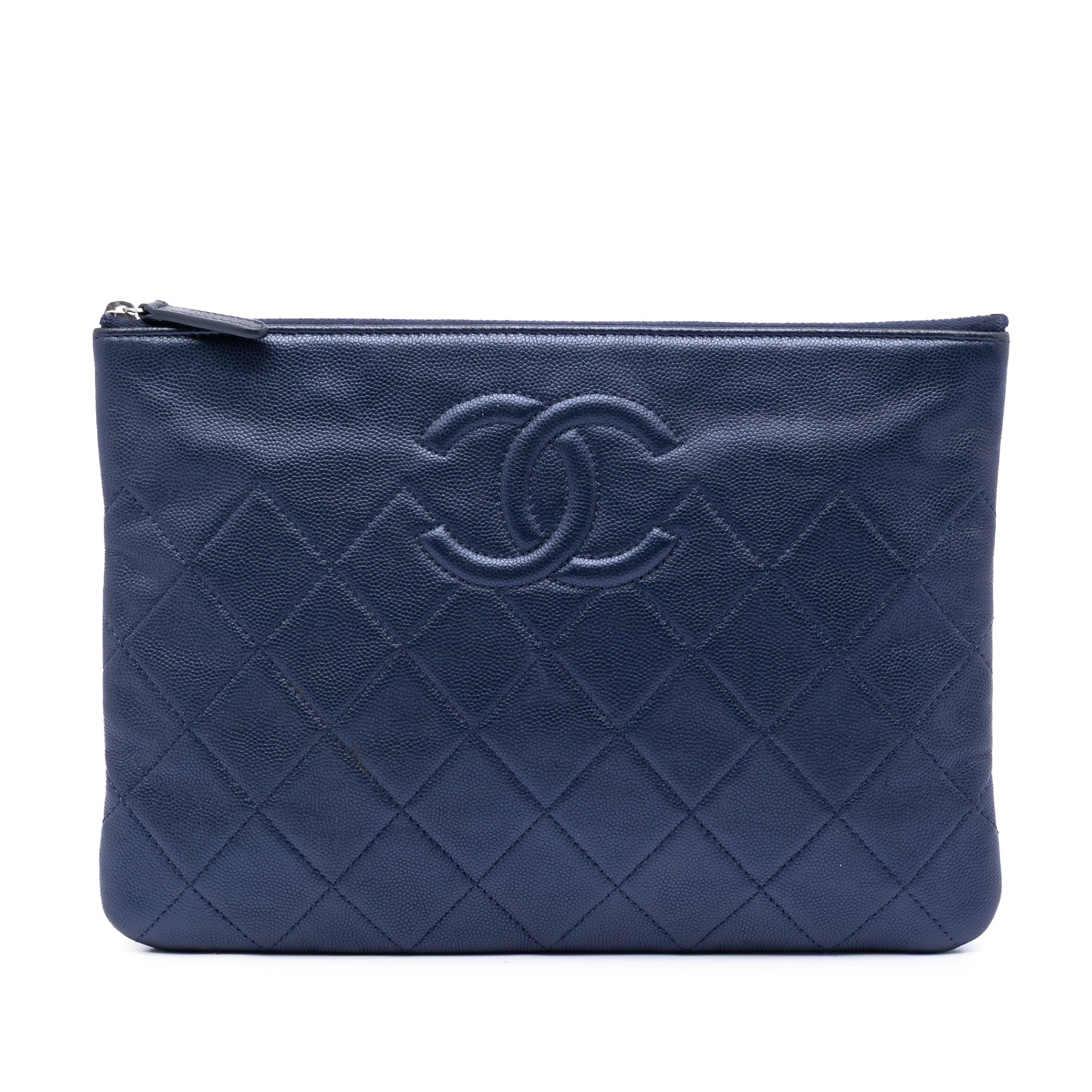 Medium CC Quilted Caviar O Case Clutch - Image 1