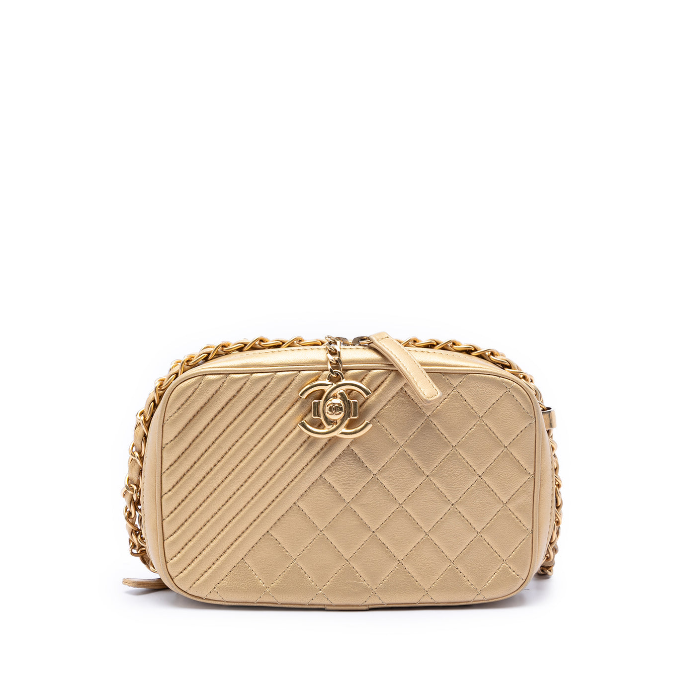 Small Quilted Lambskin Coco Boy Camera Bag - Image 1