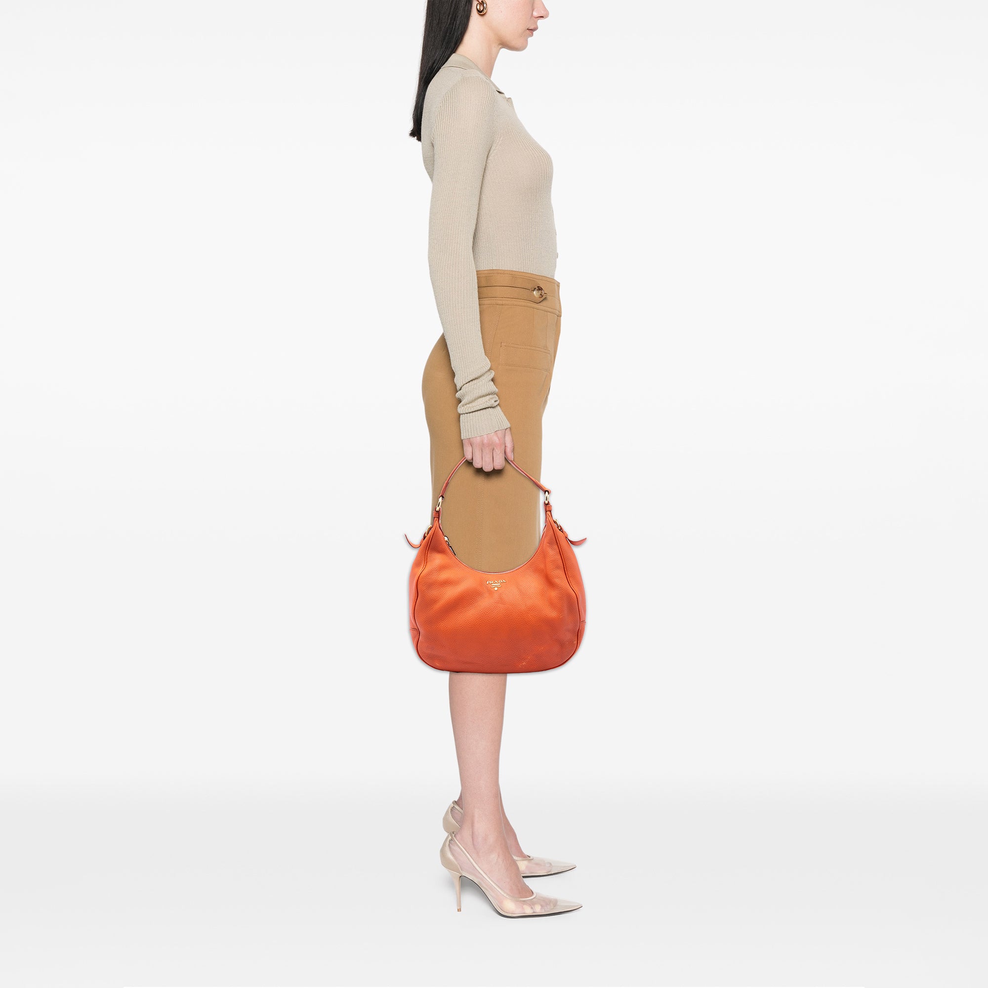 Vitello Daino Zip Top Hobo - Image 6