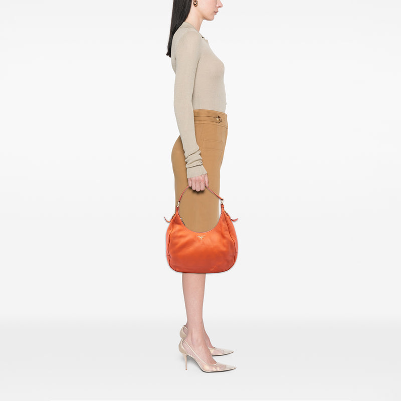 Vitello Daino Zip Top Hobo - Image 6