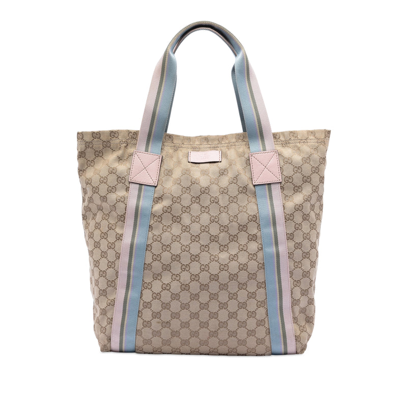 GG Canvas Web Tote