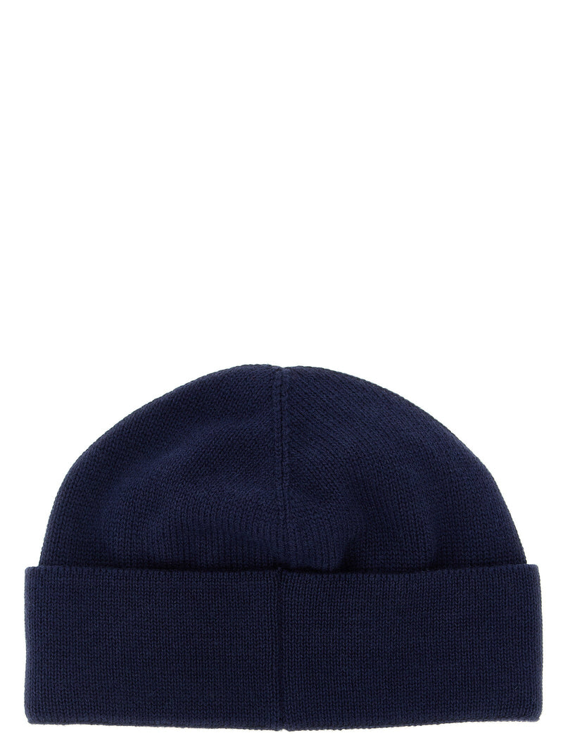 Valentino Garavani Virgin Wool Beanie — Navy Knitted Beanies
