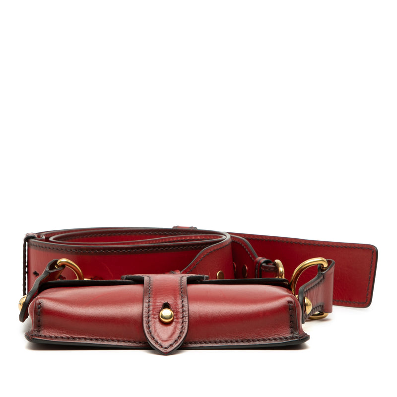 Mini Leather D Bee Saddle Bag - Image 3