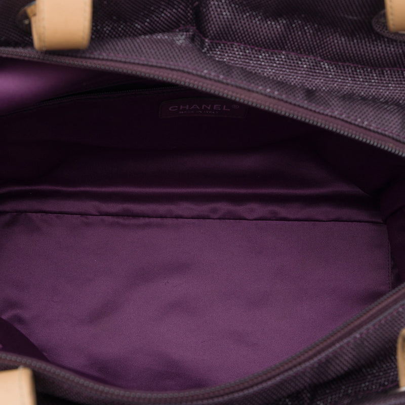 Large Quilted Canvas Paris Biarritz Tote - Image 4