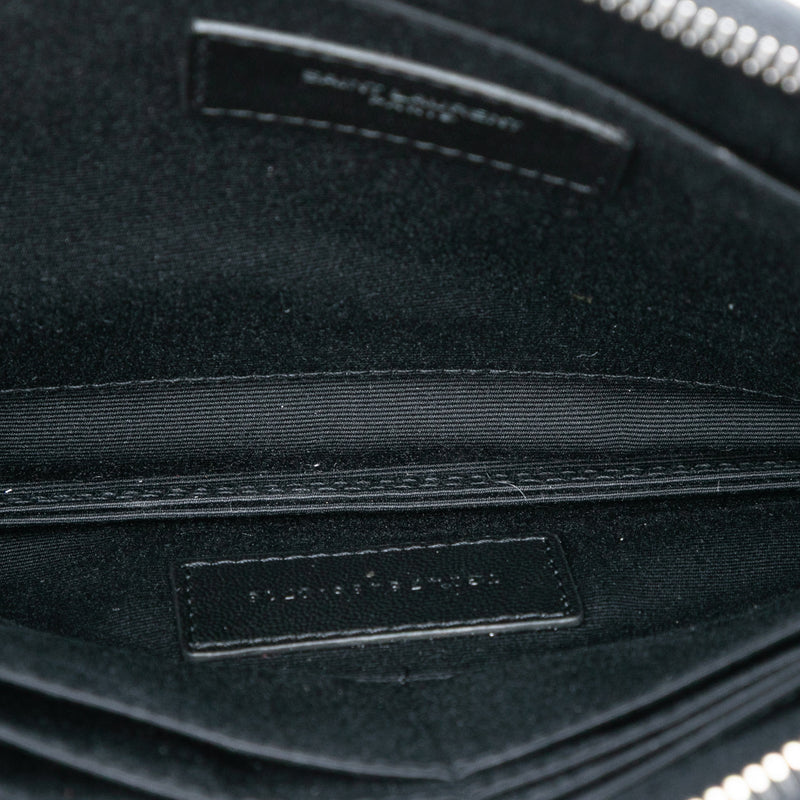 Croc Embossed Leather Clutch - Image 4